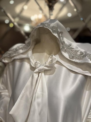 عباية عروس تطريز ناعم