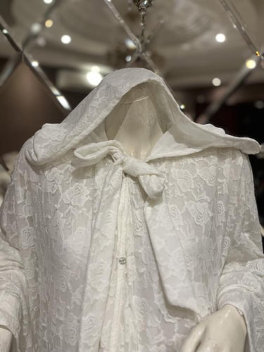 عباية عروس دانتيل اريج