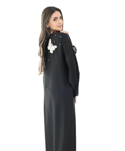 عباية فراشات مع لولو منثور