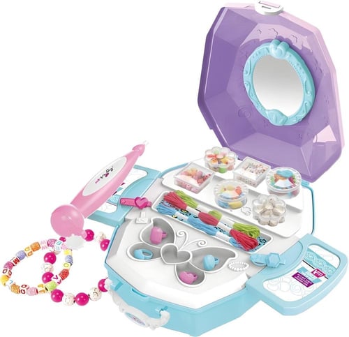 حقيبة مكياج الأطفال التعليمية مع مرآة و اكسسوارات...