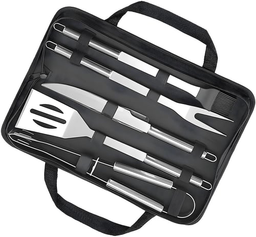 طقم ادوات شواء احترافي من الستانلس ستيل مع حقيبة ح...