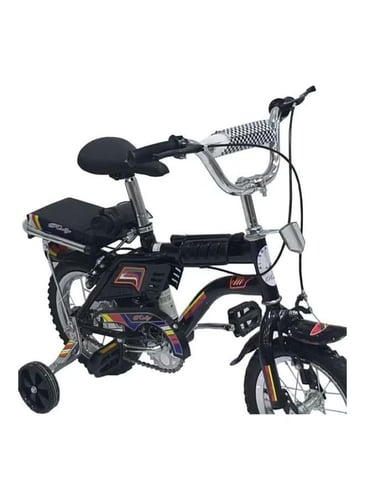 دراجة رامبو مقاس 12 بوصة بعجلات جانبية و تصميم ريا...