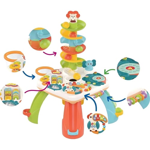 طاولة الأنشطة التعليمية للأطفال 6 في 1 – لتنمية ال...