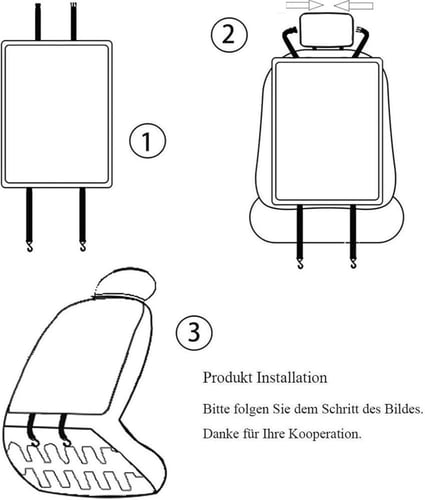 منظم ظهر مقعد السيارة متعدد الجيوب للتخزين الذكي