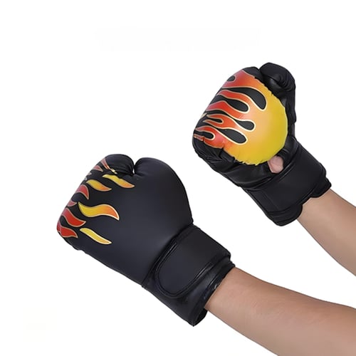قفازات ملاكمة للأطفال بنقشة اللهب – حماية عالية و...
