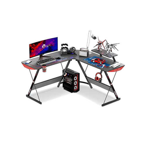 مكتب جيمنج على شكل حرف L بمقاسات واسعة و حامل شاشة...