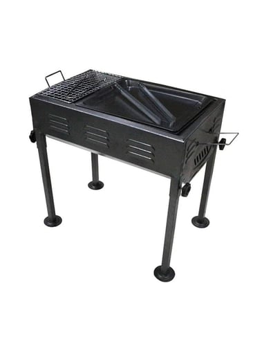 شواية فحم ستانلس ستيل محمولة قابلة لتعديل الارتفاع...