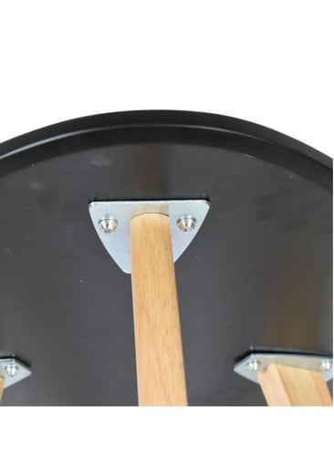 منضدة قهوة ميني مستديرة أسود /بني 40X40X68سم