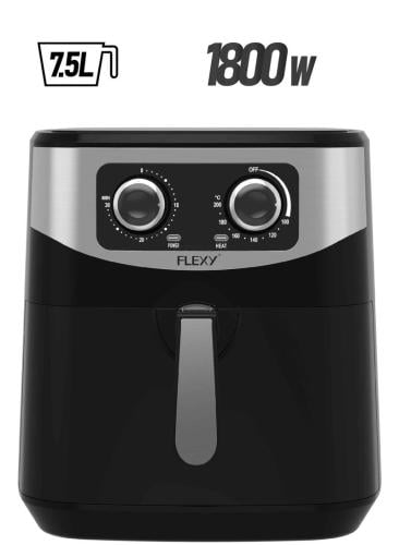 قلاية هوائية كبيرة سعة 7.5 لتر بقوة 1800 واط لطهي...