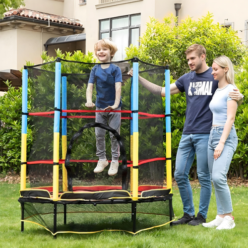 ترامبولين أطفال مع شبكة أمان – للمرح و القفز الآمن...