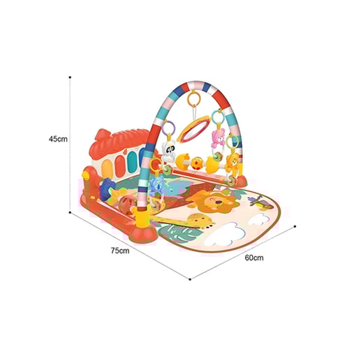 مفرش ألعاب تفاعلي للأطفال مع مجسمات معلّقة و بيانو...