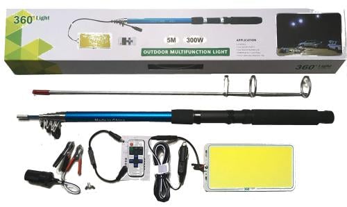 مصباح ليد للتخييم والبر متعدد الوظائف مع ريموت كنت...