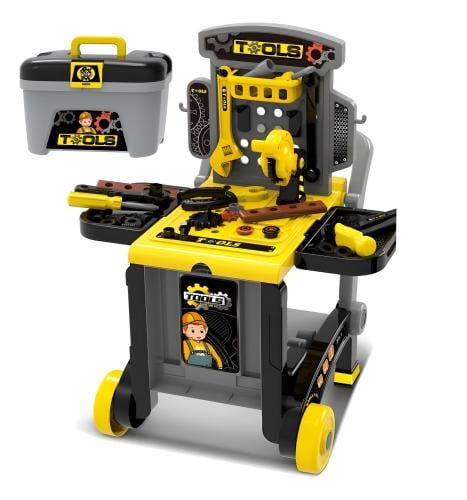 لعبة ورشة أدوات للأطفال مع طاولة عمل و شنطة أدوات...