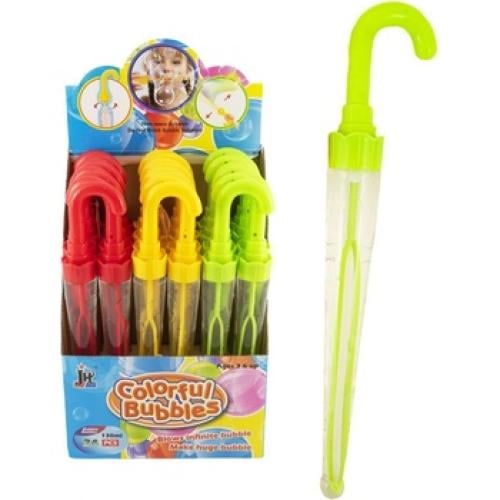 عصا فقاعات صابون للأطفال شكل مظلة ملونة ٢٤ حبة بال...