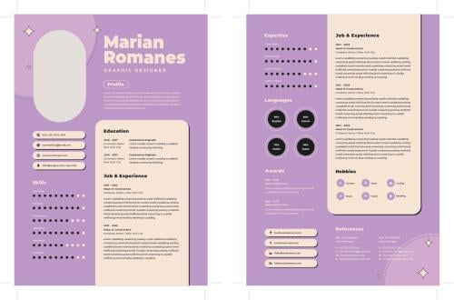 سيرة ذاتية مفرغة إنجليزية