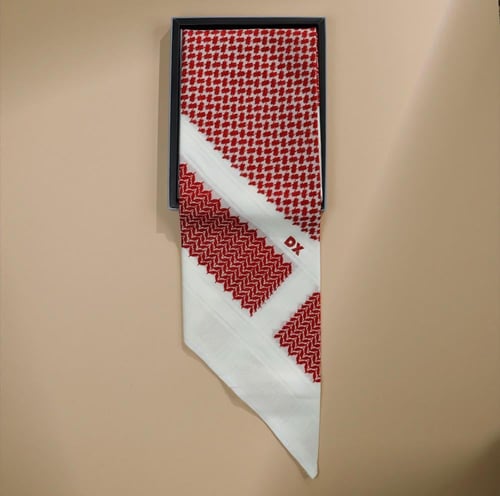 شماغ دي اكس DX احمر بيج رجالي