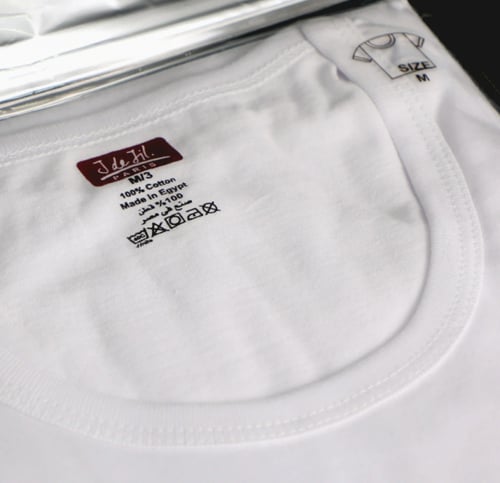 فانيلة جل نص كم رقبة دائري رصاصي رجالي