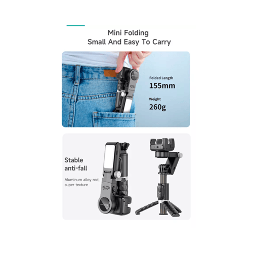 عصا سلفي قابل للطي و مانع للإهتزاز ديفيا