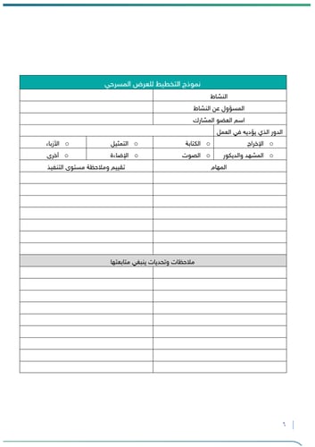 برنامج الفنون المسرحية | طفولة مبكرة