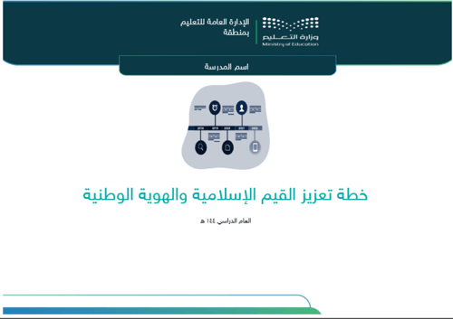 خطة تعزيز القيم الإسلامية والهوية الوطنية