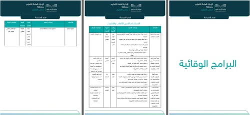 سجل البرامج العلاجية والوقائية