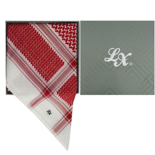 شماغ LX احمر غامق فاخر 015