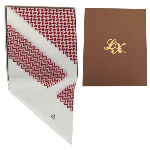 شماغ LX احمر فاخر 02