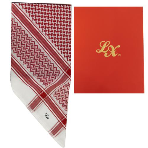 شماغ LX احمر فاخر 002