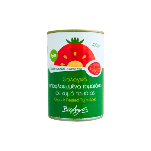 بيو اجروس طماطم كاملة مقشورة عضوية ٤٠٠غ