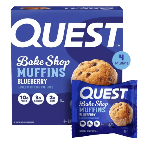 كويست مفن بروتين بنكهة التوت الازرق 57غ | Quest Nutrition Muffins Blueberry 57g