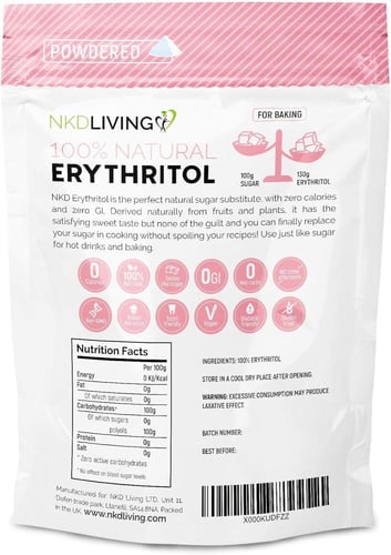 سكر ارثريتول طبيعي ١٠٠٪ بودرة ١ك