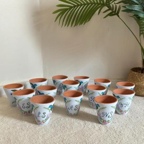 اكواب فخار للحبة الواحدة