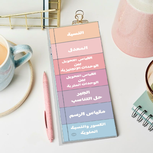 رياضيات النسبة والتناسب اول متوسط