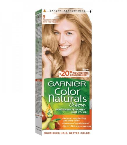 صبغة شعر دائمة كولور ناتشرلز كريم 9 اشقر فاتح جداً...