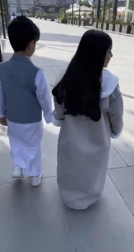 فروه شتويه للأطفال رمادي