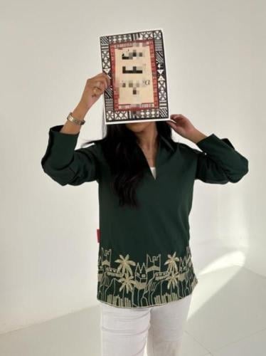 جديد قميص اخضر