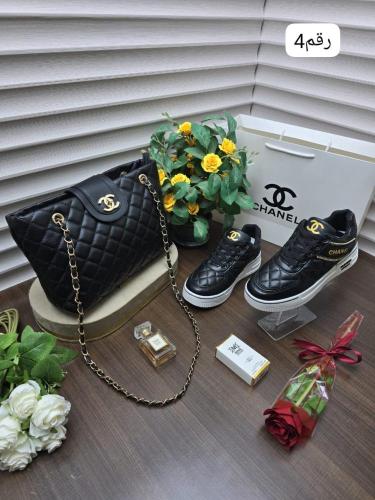 طقم شنطه ماركة شانيل كامل نفس الصوره