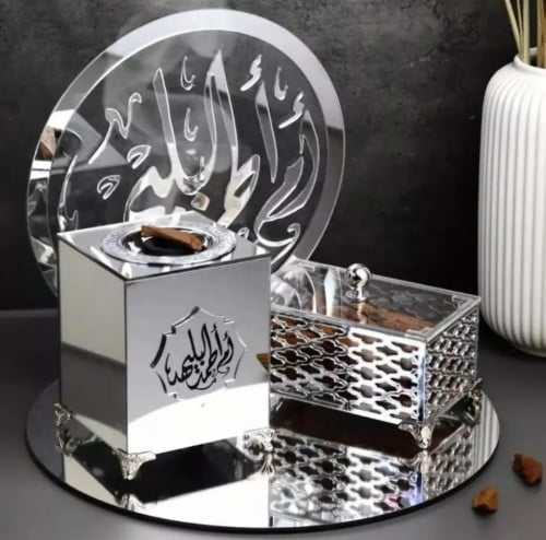 طقم مباخر بالاسم فاخره