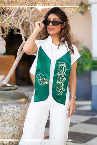 وشاح وطني اخضر/ابيض