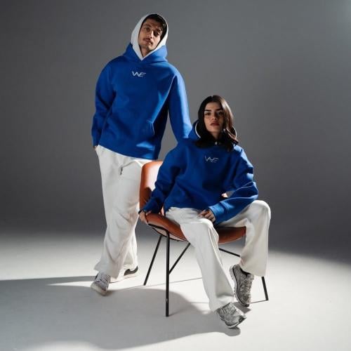 بلوفر دبل كاب ازرق