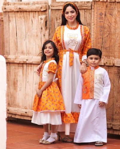 فستان شالكي اورنج