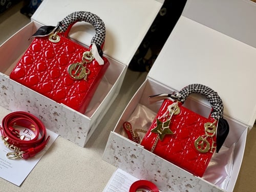 Lady Dior with scarf