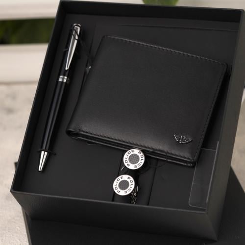 طقم محفظة وقلم وكبك