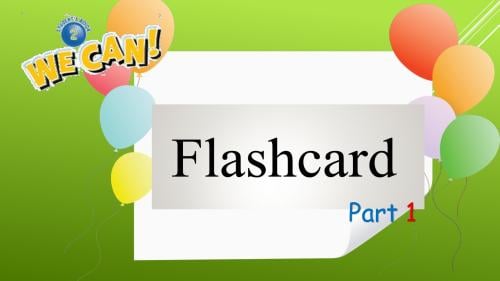 We Can2 Flash cardsPart1