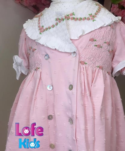 فستان تطريز سموك