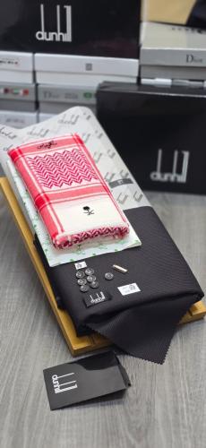 بكج الشتاء الفاخر 2026 – قماش دنهل مقلم + شماغ ملك...