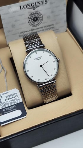 ساعة لونجين رجالي – درجة أولى مع علبة فاخرة