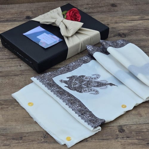 شال كشمير شتوي فاخر – إصدار 2026 بتطريز يدوي أنيق