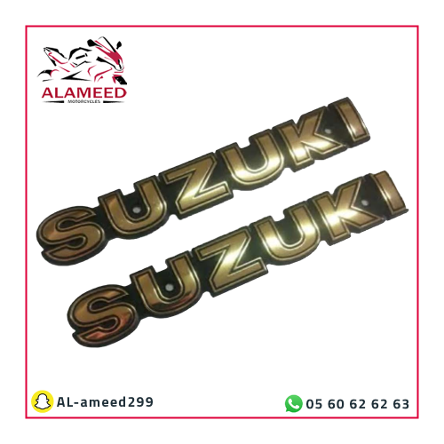 إستيكر تانكي سزوكي AX100 اصلي قطعتين