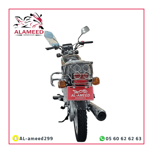 دراجة نارية مدفع GN150 لون اسود موديل 2025